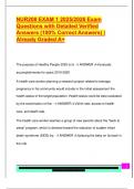 NUR208 EXAM 1 2025&sol;2026 Exam  Questions with Detailed Verified  Answers &lpar;100&percnt; Correct Answers&rpar; &vert;  Already Graded A&plus;