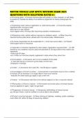 MOTOR VEHICLE LAW GPSTC REVISION EXAM 2025 QUESTIONS WITH SOLUTIONS RATED A&plus;