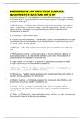 MOTOR VEHICLE LAW GPSTC STUDY GUIDE 2025 QUESTIONS WITH SOLUTIONS RATED A&plus;