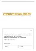 HSC4624 EXAM II REVIEW QUESTIONS & ANSWERS RATED 100&percnt; CORRECT&excl;&excl;
