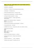 NURS 3320 2025 QUESTIONS WITH SOLUTIONS RATED A&plus;