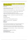 NURS 3320 CORE EXAM MANUAL 2025 QUESTIONS WITH SOLUTIONS RATED A&plus;