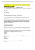 NURS 3320 EVALUATION EXAM 2025 QUESTIONS WITH SOLUTIONS RATED A&plus;
