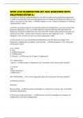 NURS 3320 EXAMINATION SET 2025 QUESTIONS WITH SOLUTIONS RATED A&plus;