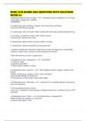 NURS 3320 EXAMS 2025 QUESTIONS WITH SOLUTIONS RATED A&plus;