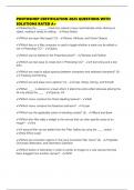 PHOTOSHOP CERTIFICATION 2025 QUESTIONS WITH SOLUTIONS RATED A&plus;