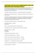 PHOTOSHOP CERTIFICATION COMPREHENSIVE EXAM 2025 QUESTIONS WITH SOLUTIONS RATED A&plus;