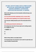 NY REAL ESTATE EXAM &vert; 2025 ULTIMATE EXAM WITH ACTUAL QUESTIONS AND CORRECT VERIFIED ANSWERS&period; GUARANTEED CERTIFICATION SUCCESS&period; A&plus; GRADED