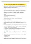 Igcse travel and tourism - Study guides, Revision notes & Summaries ...