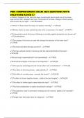PMU COMPREHENSIVE EXAM 2025 QUESTIONS WITH SOLUTIONS RATED A&plus;