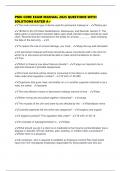 PMU CORE EXAM MANUAL 2025 QUESTIONS WITH SOLUTIONS RATED A&plus;