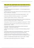 PMU EXAM 2025 QUESTIONS WITH SOLUTIONS RATED A&plus;