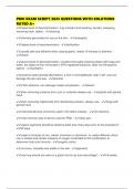 PMU EXAM SCRIPT 2025 QUESTIONS WITH SOLUTIONS RATED A&plus;