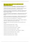 PMU EXAM STUDY GUIDE 2025 QUESTIONS WITH SOLUTIONS RATED A&plus;
