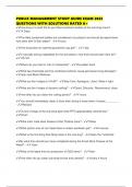 PUBLIX MANAGEMENT STUDY GUIDE EXAM 2025 QUESTIONS WITH SOLUTIONS RATED 