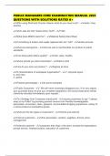 PUBLIX MANAGERS CORE EXAMINATION MANUAL 2025 QUESTIONS WITH SOLUTIONS RATED