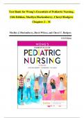 Wong&rsquo;s Essentials of Pediatric Nursing 10th Edition &ndash; Marilyn Hockenberry &ndash; Complete Test Bank &lpar;Chapters 1&ndash;31&rpar; with Detailed Answers