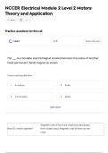 NCCER Electrical Module 2 Level 2 Motors&lowbar; Theory and Application bundles examQUESTIONS WITH VERIFIED ANSWERS 2025&period;