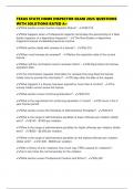TEXAS STATE HOME INSPECTOR EXAM 2025 QUESTIONS WITH SOLUTIONS RATED A&plus;