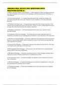 VIRGINIA REAL ESTATE 2025 QUESTIONS WITH SOLUTIONS RATED A&plus;