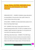 Range Safety OIC&sol;RSO 2025&sol;2026 Exam  Questions and Answers &vert; A&plus; Score  Assured 