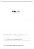 NURS 5357 NEUROBIOLOGY EXAM 3 QUESTIONS AND VERIFIED ANSWERS&period;&period;