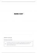 NUR 5357 MODULE 3 QUESTIONS AND VERIFIED ANSWERS