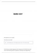 NURS 5357 NEUROBIOLOGY EXAM 1 QUESTIONS AND VERIFIED ANSWERS