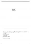 NAFI QUESTIONS AND VERIFIED ANSWERS