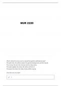 NUR 2220 EXAM 1 QUESTIONS AND VERIFIED ANSWERS