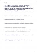 FPC Payroll Fundamentals NEWEST 2025&sol;2026 ACTUAL EXAM COMPLETE QUESTIONS AND CORRECT DETAILED ANSWERS &lpar;VERIFIED ANSWERS&rpar; &vert;ALREADY GRADED A&plus;&vert;&vert;BRAND NEW&excl;&excl;
