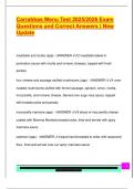 Carrabbas Menu Test 2025&sol;2026 Exam  Questions and Correct Answers &vert; New  Update 
