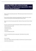 Portage NURS 251 endocrinology &lpar;diabetes&comma; insulin&rpar; Exam Questions With Correct Sure Answers