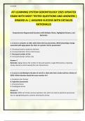ATI LEARNING SYSTEM GERONTOLOGY 2025 UPDATED EXAM WITH MOST TESTED QUESTIONS AND ANSWERS &vert; GRADED A&plus; &vert; ASSURED SUCCESS WITH DETAILED RATIONALES