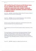 CPP Certified Payroll Professional APA Master Exam Practice NEWEST 2025&sol;2026 ACTUAL EXAM COMPLETE QUESTIONS AND CORRECT DETAILED ANSWERS &lpar;VERIFIED ANSWERS&rpar; &vert;ALREADY GRADED A&plus;&vert;&vert;BRAND NEW&excl;&excl;