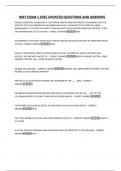 BMT EXAM 1 2025 UPDATED QUESTIONS AND ANSWERS