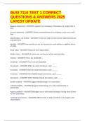 BUSI 7110 TEST 1 CORRECT QUESTIONS & ANSWERS 2025 LATEST UPDATE