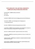 COFC GEOLOGY 105 LAB FINAL EXAM WITH COMPLETE SOLUTIONS 2025 UPDATE&excl;&excl;