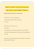 Honors Chemistry exam prep questions and answers 2024&sol;2025