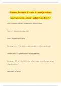 Honors Periodic Trends Exam Questions And Answers Latest Update Graded A&plus;