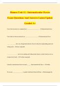 Honors Unit 11 - Intermolecular Forces Exam Questions And Answers Latest Update Graded A&plus;