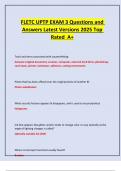 FLETC UPTP EXAM 3 Questions and Answers Latest Versions 2025 Top Rated A&plus;