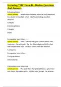 TMC  Exam Package Deal With Complete Answers 