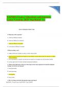 NAPSRX Exam 3 Questions andAnswers Latest Versions 2025 Top Rated A&plus;