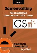 Samenvatting Geschiedenis Examen HAVO 2026