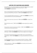 SAPR PRE-TEST QUESTIONS AND ANSWERS