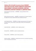 Indiana Life & Health Insurance Exam NEWEST 2025&sol;2026 ACTUAL EXAM COMPLETE QUESTIONS AND CORRECT DETAILED ANSWERS &lpar;VERIFIED ANSWERS&rpar; &vert;ALREADY GRADED A&plus;&vert;&vert;BRAND NEW&excl;&excl;