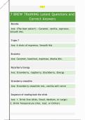 7 BREW TRAINING Latest Questions and  Correct Answers