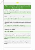 7 brew training Latest Questions and  Correct Answers 