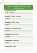 7Brew Test Latest Questions and  Correct Answers